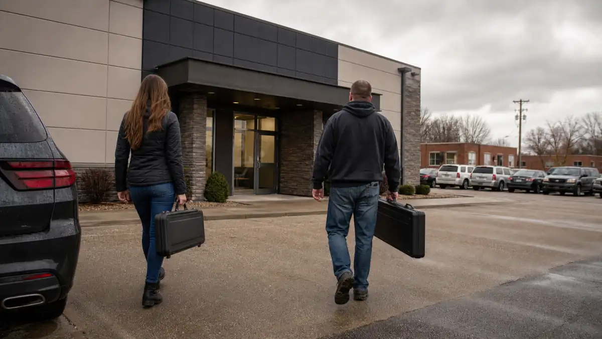 Visitors arriving at a Downriver Michigan shooting range