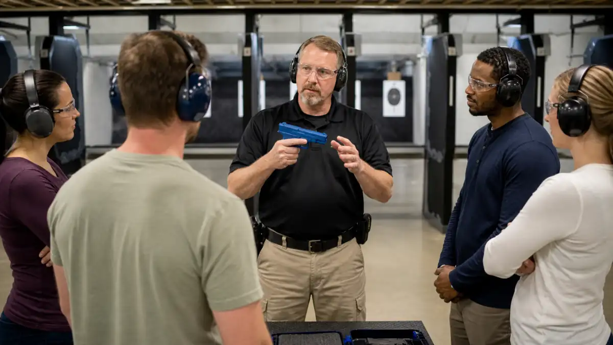 Michigan gun range safety practices at an indoor lane
